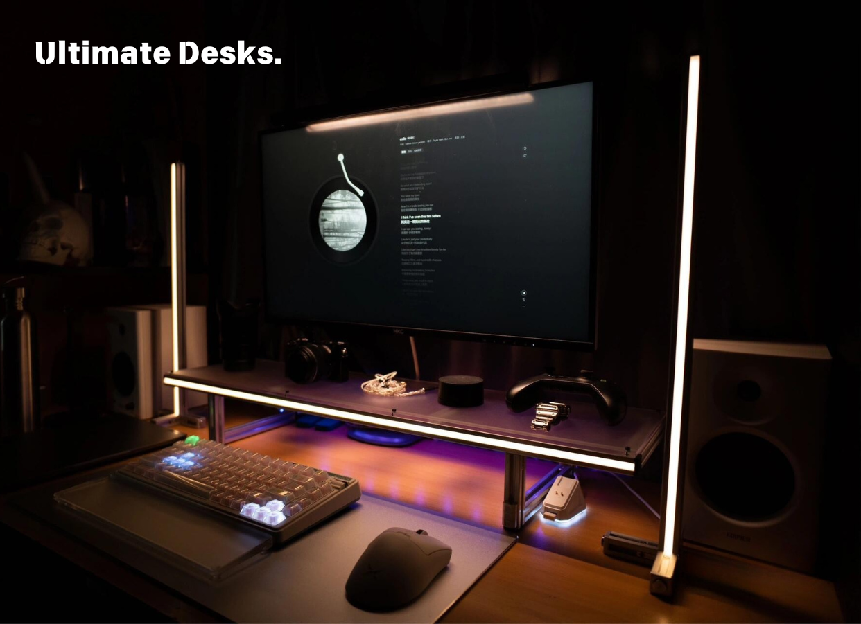 Desktop pillar lamp